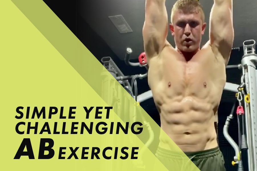 Simple yet challenging Ab Exercise with Josh Bowmar: